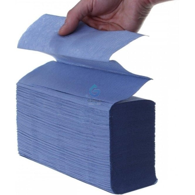 Blå papir servietter